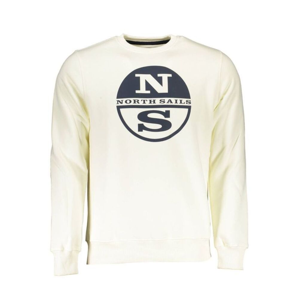 North Sails Bianco Cotton Men Men's Sweatshirt